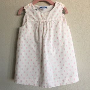 Jacadi Baby Girl White Polka Dot Dress